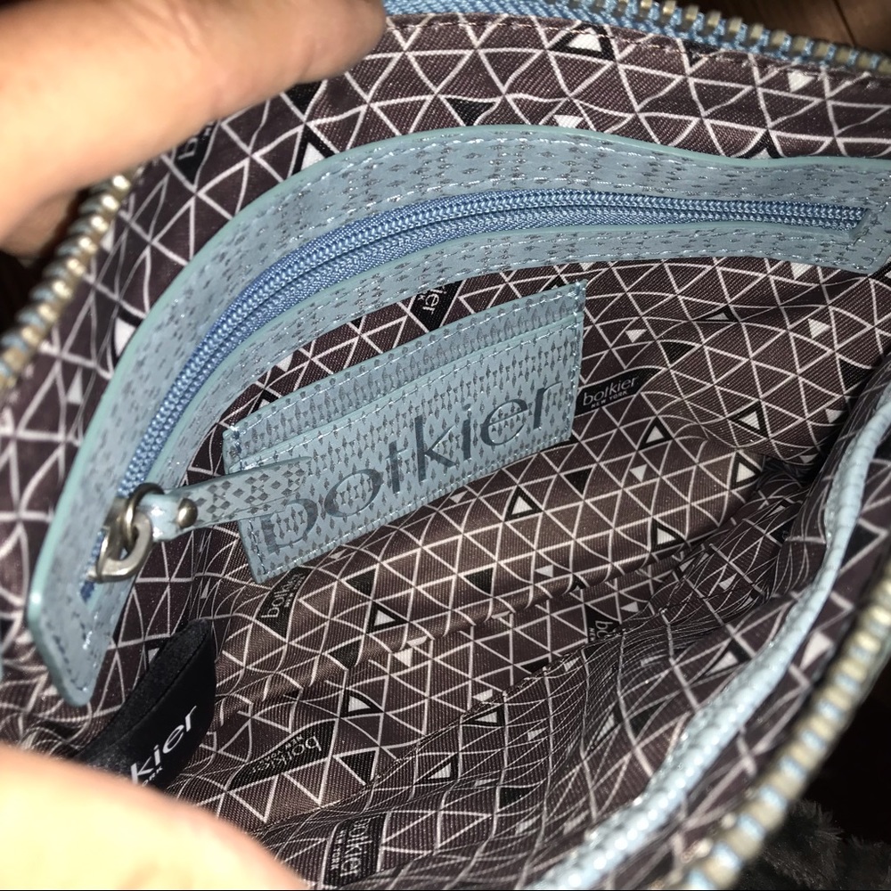 Botkier New York Blue Suede Crossbody - Picture 5 of 8